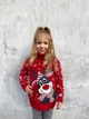 Свитер детский Snowy deer теплый с высоким горлом 5-6 лет 110-116 рост красный (26594) - изображение 3