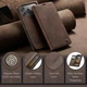Чехол книжка Caseme с магнитом для iPhone 17 Pro кофейный бумажник - изображение 4