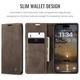 Чехол книжка Caseme с магнитом для iPhone 17 Pro кофейный бумажник - изображение 8