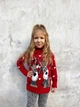 Свитер детский Deer in the hearts теплый с высоким горлом 3-4 лет 98-104 рост красный (26597) - изображение 2