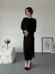 Жіночий костюм (кофта+спідниця міді) Uaclothes 50-52 Чорний (like36163-165861358) - зображення 2
