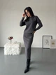 Жіночий костюм (кофта+спідниця міді) Uaclothes 50-52 Графітовий (like36162-165851358) - зображення 4