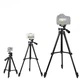 Штатив для телефона и фотоаппарата 0,35-1.02м Tripod 3120 нагрузкой до 2.5 кг, 3 секции с поворот головки на 360°, алюминий - изображение 4