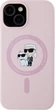 Панель Karl Lagerfeld Silicone Karl&Choupette MagSafe для Apple iPhone 15 Plus Pink (3666339254476) - зображення 3