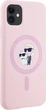 Etui plecki Karl Lagerfeld Silicone Karl&Choupette MagSafe do Apple iPhone 11 Pink (3666339254360) - obraz 4