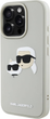 Etui plecki Karl Lagerfeld HC 3D Rubber Double Heads do Apple iPhone 16 Pro Beige (3666339402365) - obraz 4