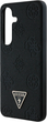 Панель Guess Grained Hot Stamp Peony Pattern Triangle Logo MagSafe для Samsung Galaxy S25 Black (3666339449223) - зображення 5