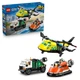 Конструктор LEGO City Ремикс самолета, грузовика и судна на воздушной подушке 990 деталей (60505) - изображение 18
