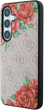 Панель Guess 4G Flowers Print Metal Classic Logo MagSafe для Samsung Galaxy S25 Pink (3666339449285) - зображення 2
