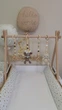 Підлоговий мобіль BABY GYM з іграшками, стійка Монтессорі, тренажер для немовлят, Оленятко і зайчик - зображення 2