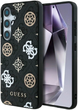 Etui Guess 4G Printed Colored Peony Pattern MagSafe do Samsung Galaxy S25 Black (3666339449322) - obraz 1