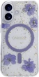 Etui plecki Guess Resin Flowers Glitter MagSafe do Apple iPhone 16 Purple (3666339354251) - obraz 3