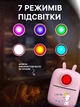 Мини принтер детский портативный термопринтер беспроводной блютуз с термобумагой розовый ночник - изображение 4