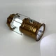 Фонарь светодиодный аккумуляторный 1W+6LED с солнечной панелью и функцией павербанк, универсальный переносной складной фонарь-лампа для дома, дачи, рыбалки и кемпинга Золотистый, MHS-5800-Gold - изображение 5