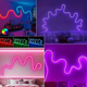 Світлодіодна, розумна неонова стрічка, USB, RGB 3м, Bluetooth + пульт (L) - зображення 2