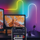 Світлодіодна, розумна неонова стрічка, USB, RGB 3м, Bluetooth + пульт (L) - зображення 5