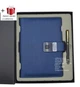 Блокнот ежедневник с отпечатком пальца с беспроводной зарядкой с Powerbank и флешкой 16 ГБ Синий - изображение 1