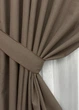 Комплект штор VR-Textil 100% блэкаут ASHEN NIGHT 150х270 2шт и Тюль 400х270 1854ш-1153т коричневый с белым 71-094/3 - изображение 4