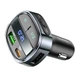 FM трансмітер для авто Bluetooth 3.0 Hoco з двома USB-портами чорний (E70) - зображення 2