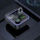 FM трансмітер HOCO Tiger Bluetooth для автомобіля 2 USB і Type-C 20W PD QC швидке заряджання (E85) - зображення 6