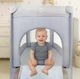 Дорожная детская кроватка-манеж Malplay 65,5×125 см, серая, с матрасом и сумкой - изображение 10