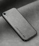 Шкіряний чохол XnE iPhone XR з металевою вставкою Grey (34648-33) - зображення 1