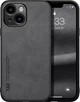 Шкіряний чохол XnE iPhone 14 з металевою вставкою Black (38915-2B) - зображення 1