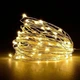 Гирлянда нить Роса 30 LED 3м на батарейках + USB Желтая - изображение 3