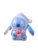Мягкая игрушка - брелок Labubu Stitch Лабубу Стич Eat Something Before Sleep Series голубой - изображение 1