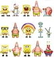Коллекционная фигурка-сюрприз SpongeBob Губка Боб в дисплее в ассортименте (SB3D-2025) - изображение 2