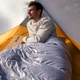 Спальник з натуральним пухом Naturehike CW400 NH18C400-D, р-р L, жовто-сірий - зображення 6