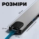 USB Хаб HUB Type C 4K HDMI Type-C USB-3.0/2.0 TF/SD Картридер RJ45 PD 8 в 1 Kayfovo UH-TP8 - изображение 4