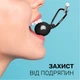 Чехол брелок для Apple AirTag с карабином Silicone Black, Dark Gray Kayfovo BDG2 Комплект из 2 шт - изображение 5