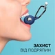 Чохол брелок для Apple AirTag з карабіном Silicone White, Dark Blue Kayfovo WDB2 Комплект з 2 шт - зображення 5