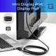 Кабель mini DisplayPort на DisplayPort v1.3 8K 30Hz 4K 60Hz 2K 120Hz 1080P 120Hz Cable mini DP to DP Kayfovo KF15 1.8 м Black - изображение 8