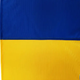 Уличный флаг из сетчатой ткани, флаг Украины 50x75 см - изображение 2