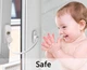 Блокіратор на вікно Safe Lock захисний механізм для дитячої безпеки з тросом для безпеки в будинку 20 см (L0794-0794) - зображення 2