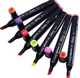 Двусторонние маркеры для рисования, скетчинга Raven Touch Colors 204 цвета - изображение 3