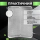 Коврик для сушки посуды Коврик силиконовый антискользящий сушилка подкладка для посуды защитный рельефный кухонный под посуду 40 х 30 см белый kayfovo SWM-4 - изображение 4