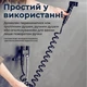 Гигиенический душ подвесной с двойным клапаном лейка для биде Черный Kayfovo KL-10 - изображение 2