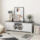 TV-тумба с секциями для хранения, 145×39,5×49,5 см, цвет: темно-серый Costway - изображение 4