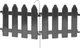 Płotek ogrodowy Vilde 20x15 cm 10 szt. Grafitowy (351004-G) - obraz 2