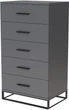 Комод Art in Head 600 Ascet 600x1080x425 Графит (AS05070000030) - изображение 1