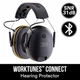 Противошумные наушники 3M WorkTunes Connect 90543 / Bluetooth / До 30 часов работы от кейса / Черные Б/В - изображение 2
