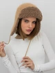Шапка женская VILSS Inverno Angora Ram VLU-2505-SD71-20-VL6s 56-59 Сиена/Мокко - изображение 3