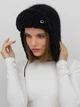 Шапка женская VILSS Inverno Angora Ram VLU-2505-SD08-17-VL6s 56-59 Черная - изображение 3
