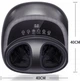 Масажер для ніг та ступнів GH-B з підігрівом, повітряно-компресійний та роликовий масаж (чорний) - изображение 3