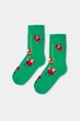 Мужские хлопковые носки с новогодним узором Giulia MS3 NEW YEAR 2601 39/42 Green, высокие носки с рисунком - изображение 2
