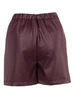 Жіночі бордові шорти з екошкіри LadyLike 42 Бордовий (ll2237180058363) - изображение 2