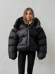 Жіноча зимова куртка TRANSFORMER з капюшоном Milirud XS/M Чорний (488-489-ONESIZE) - изображение 3